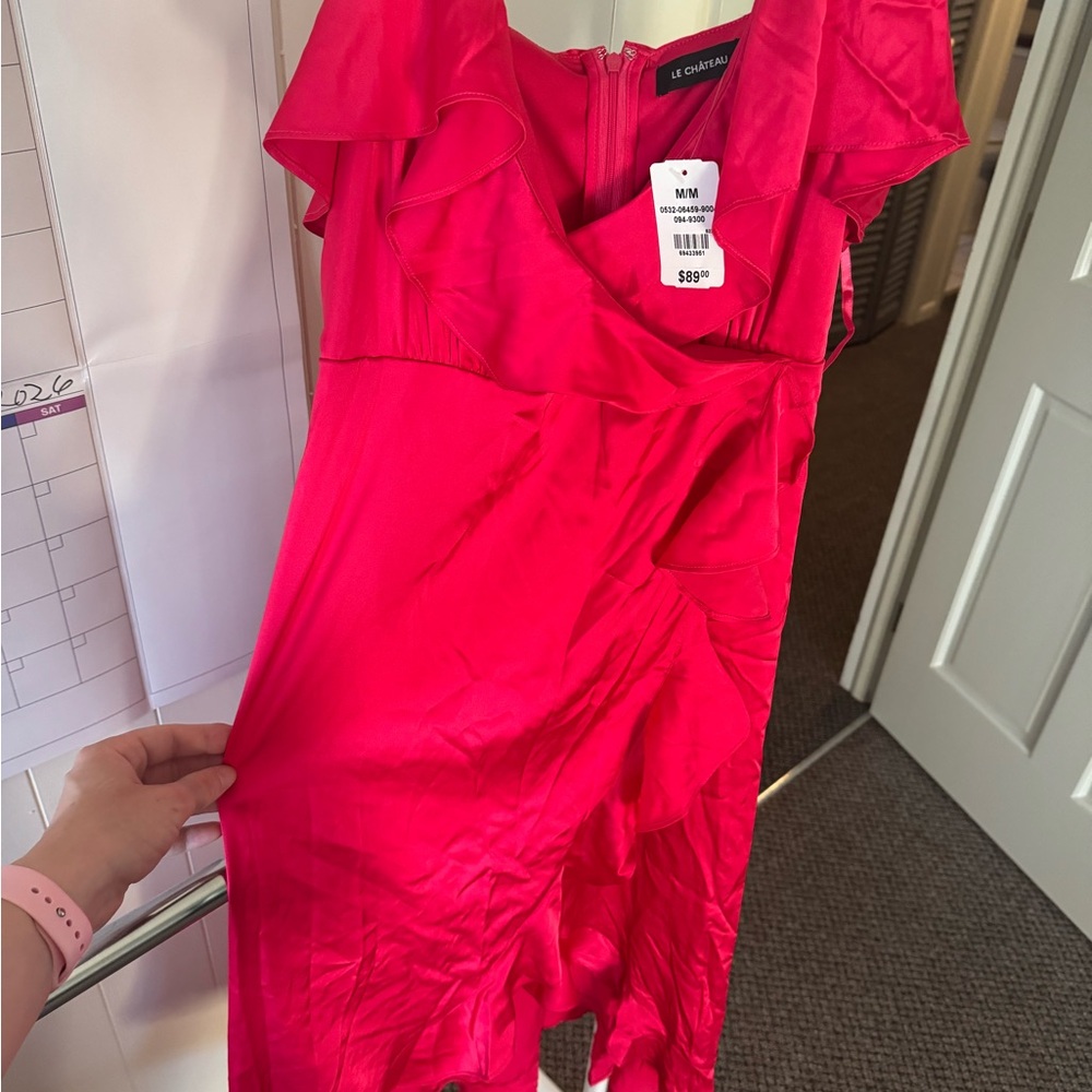 Le Chateau Vibrant Pink Cocktail Dress